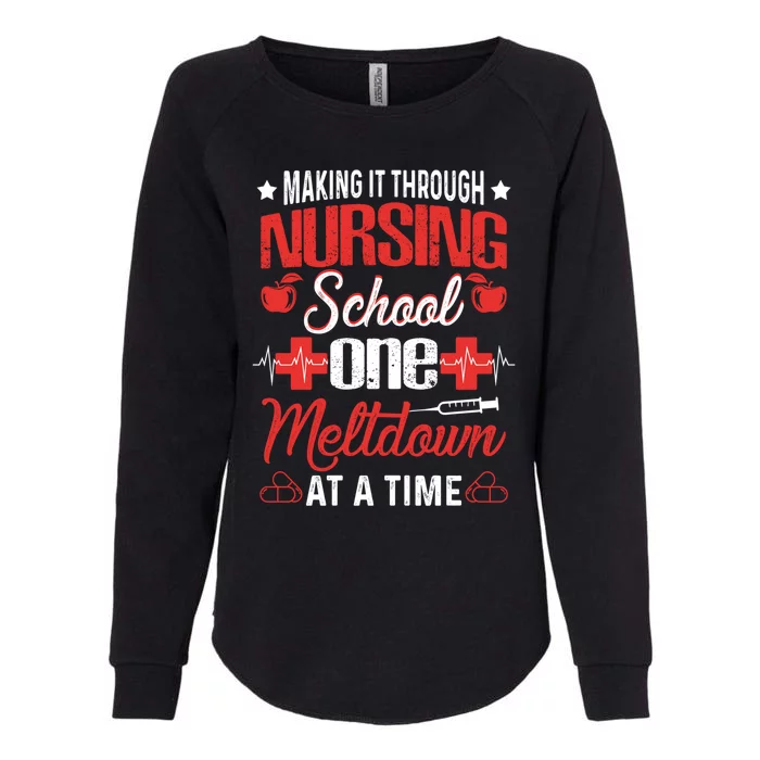 Nursing School Funny Nursing Student Nurses Day Gift Cool Gift Womens California Wash Sweatshirt