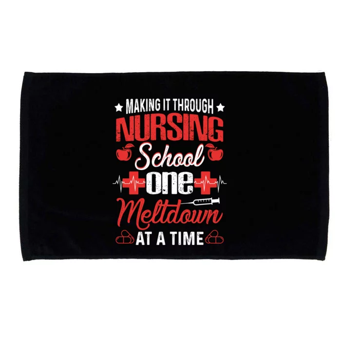 Nursing School Funny Nursing Student Nurses Day Gift Cool Gift Microfiber Hand Towel