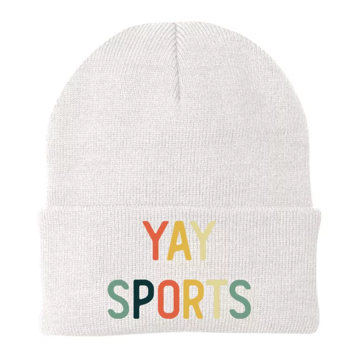 Non Sports Fan Go Sports Yay Sports Knit Cap Winter Beanie