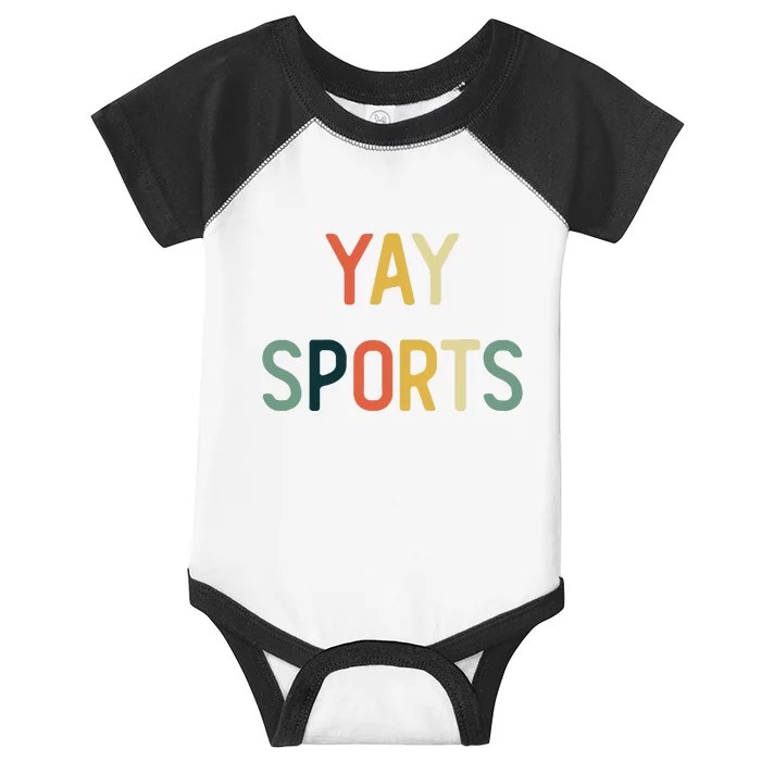 Non Sports Fan Go Sports Yay Sports Infant Baby Jersey Bodysuit