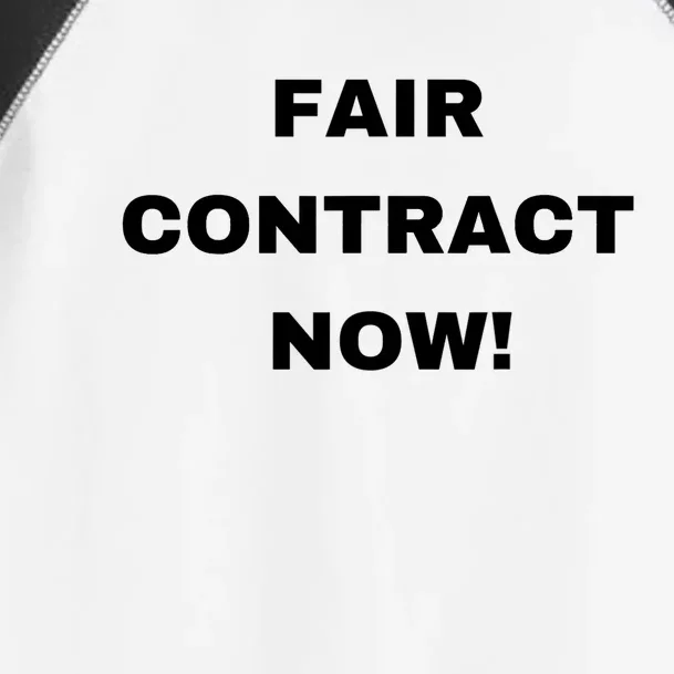 Nurses Strike Fair Contract Now Graphic Tee Toddler Fine Jersey T-Shirt