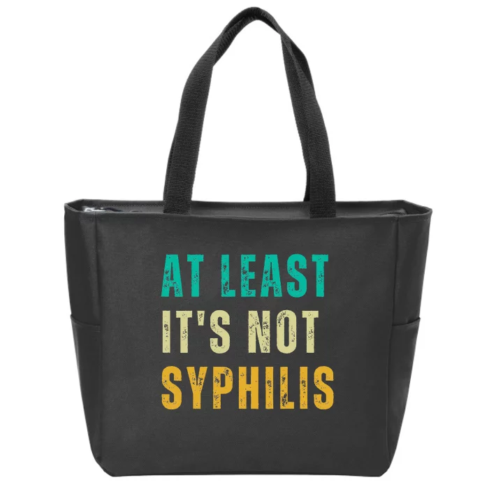 Not Syphilis Funny Post Surgery Gag Gifts Get Well Soon Gift Zip Tote Bag