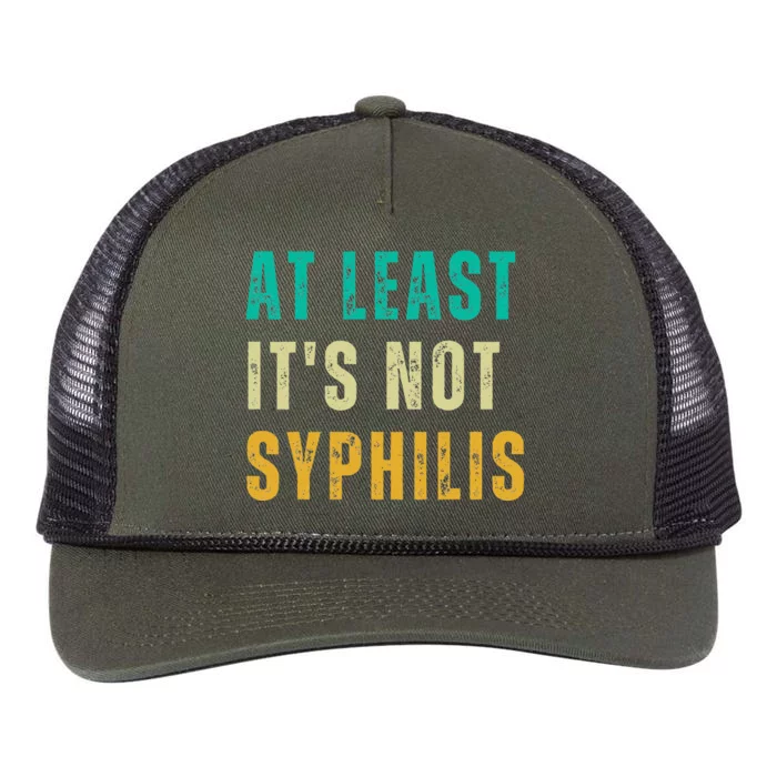 Not Syphilis Funny Post Surgery Gag Gifts Get Well Soon Gift Retro Rope Trucker Hat Cap