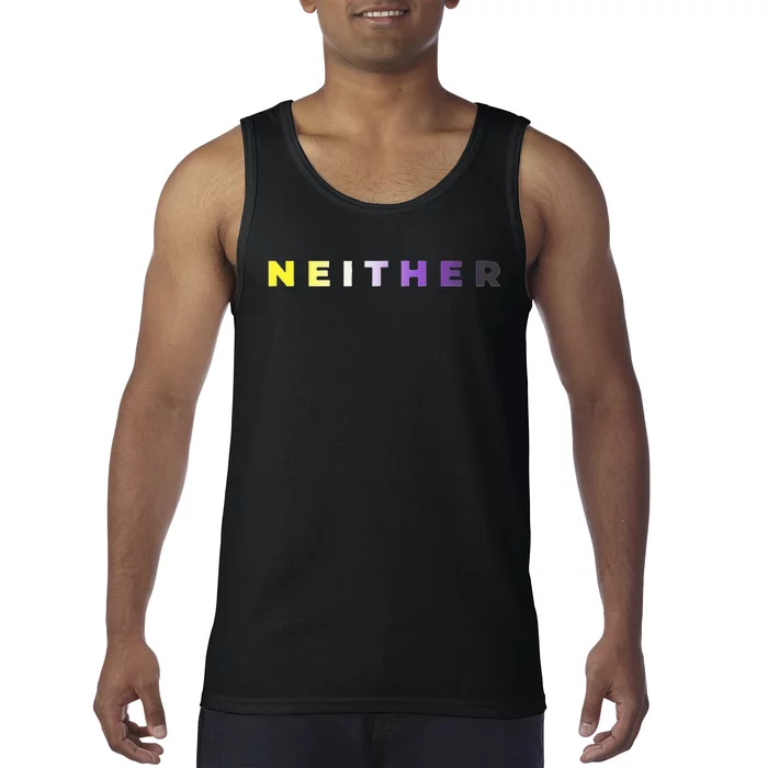 Neither Subtle Flag Enby Tank Top