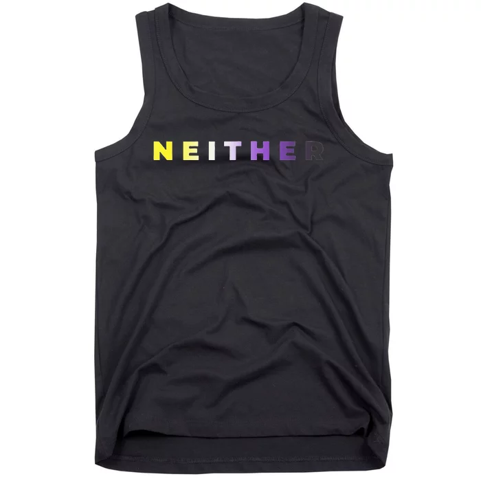 Neither Subtle Flag Enby Tank Top