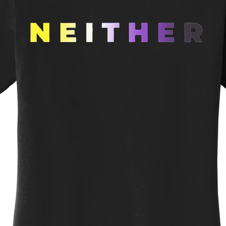 Neither Subtle Flag Enby Women's T-Shirt