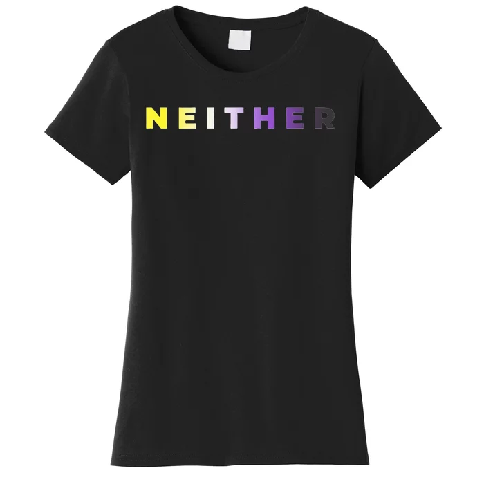 Neither Subtle Flag Enby Women's T-Shirt