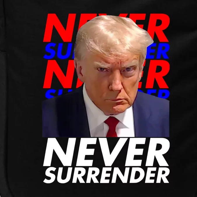 Never Surrender Fingerprint USA President Donald Trump 2024 Gift Impact Tech Backpack