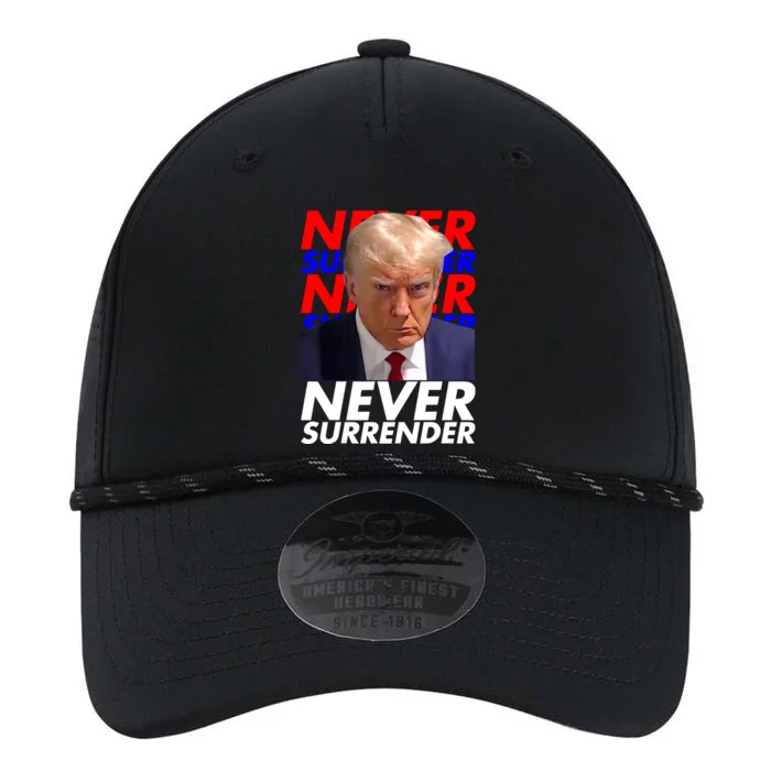 Never Surrender Fingerprint USA President Donald Trump 2024 Gift Performance The Dyno Cap