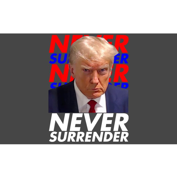 Never Surrender Fingerprint USA President Donald Trump 2024 Gift Bumper Sticker