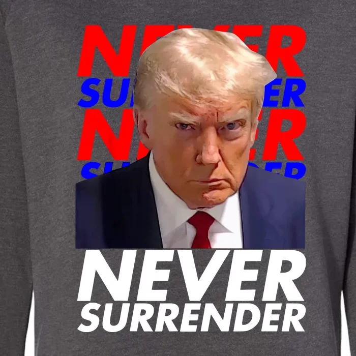 Never Surrender Fingerprint USA President Donald Trump 2024 Gift Womens California Wash Sweatshirt