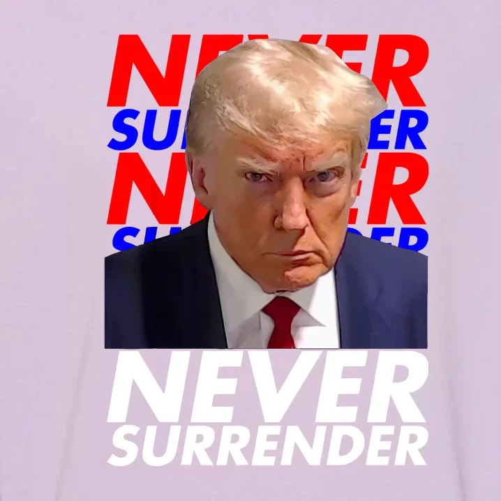 Never Surrender Fingerprint USA President Donald Trump 2024 Gift Garment-Dyed Sweatshirt