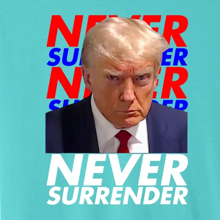 Never Surrender Fingerprint USA President Donald Trump 2024 Gift ChromaSoft Performance T-Shirt