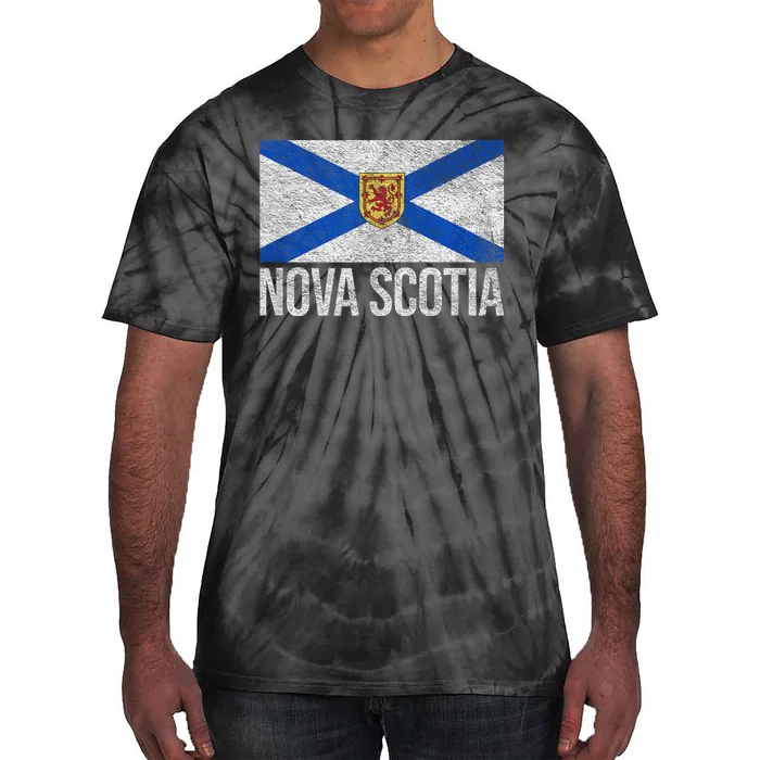 NOVA SCOTIA FLAG CANADA NEW SCOTLAND SALTIRE Tie-Dye T-Shirt