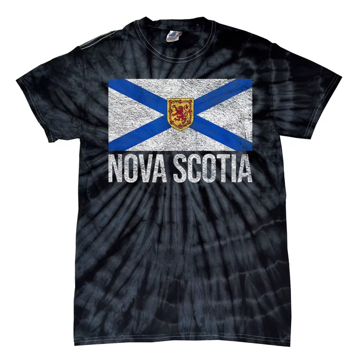 NOVA SCOTIA FLAG CANADA NEW SCOTLAND SALTIRE Tie-Dye T-Shirt