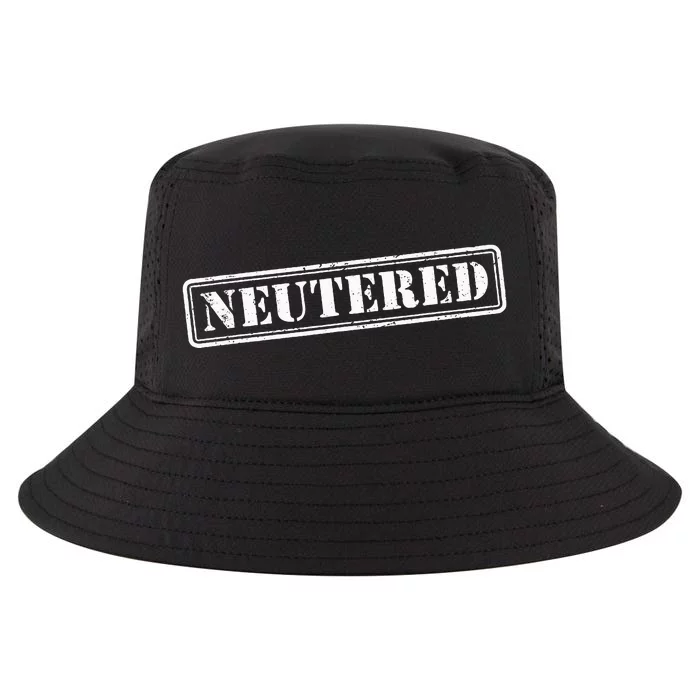 Neutered Stamp Funny Vasectomy Gift Vasectomy Cool Comfort Performance Bucket Hat