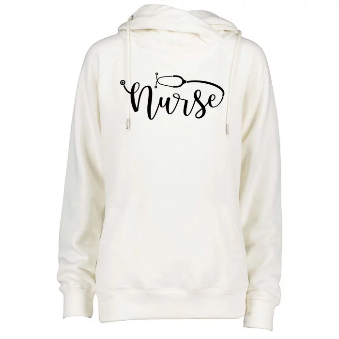 Nurse Stethoscope For Rn Er Nurse Gift Womens Funnel Neck Pullover Hood