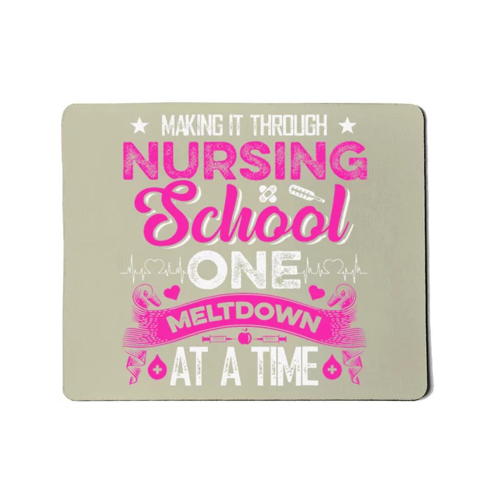 Nursing School Funny Nursing Student Nurses Day Mousepad