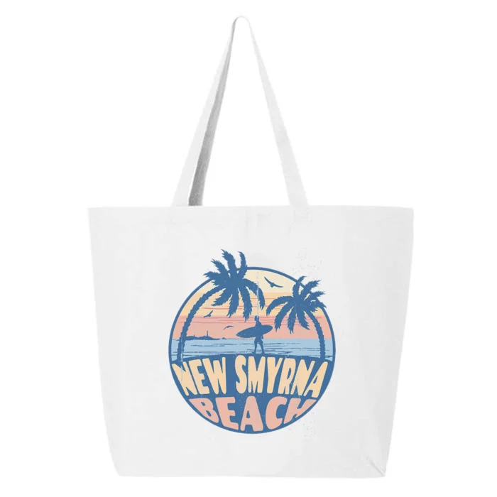 New Smyrna Florida Beach Surf Summer Vacation Vintage 25L Jumbo Tote