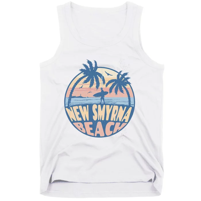 New Smyrna Florida Beach Surf Summer Vacation Vintage Tank Top