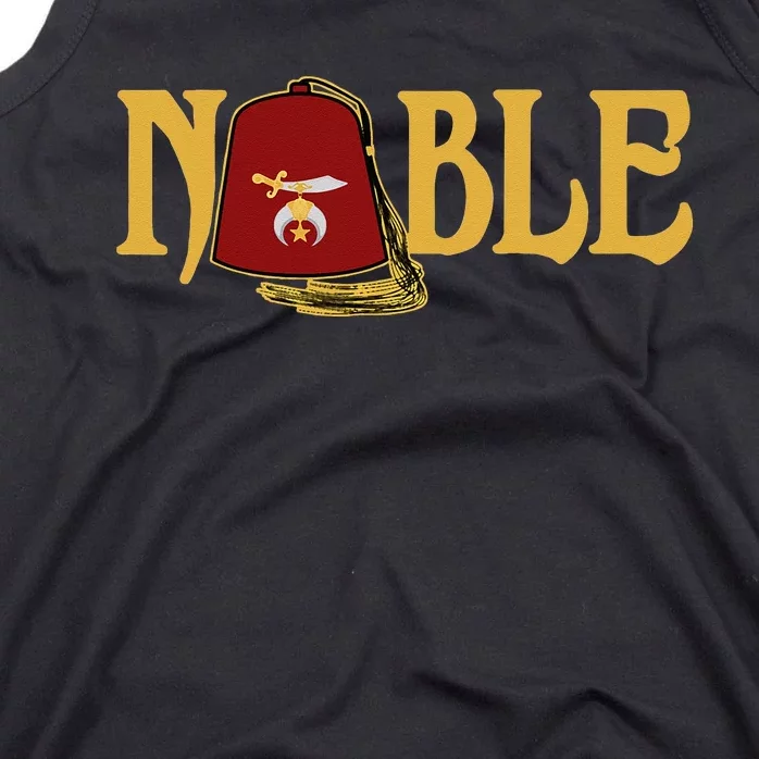 Noble Shriner Fez Emblem AAONMS Mason AEAONMS Parents' Day Tank Top