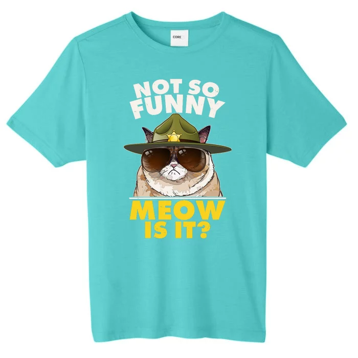 Not So Funny Meow Is It Grumpy Cat Police Trooper ChromaSoft Performance T-Shirt