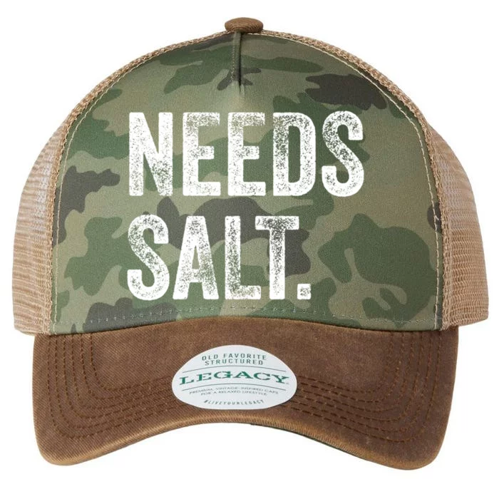 Needs Salt Funny Cooking Baking Chef Assistant Baker Retro Gift Legacy Tie Dye Trucker Hat