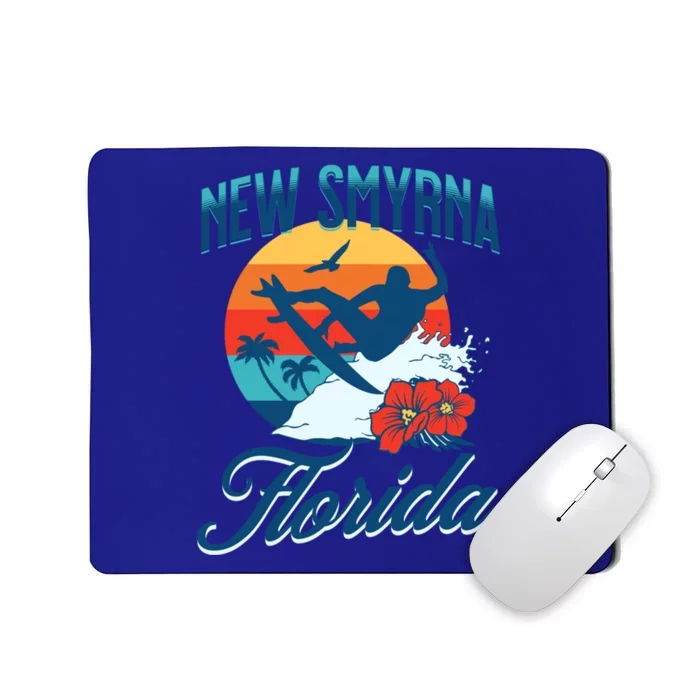 New Smyrna Florida Beach Surf Summer Vacation Vintage Gift Mousepad