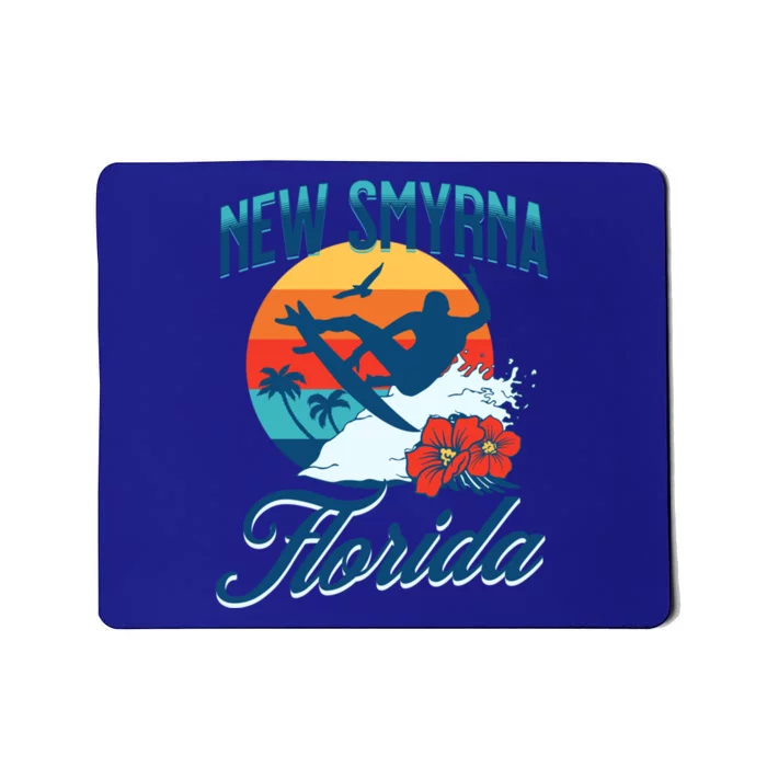 New Smyrna Florida Beach Surf Summer Vacation Vintage Gift Mousepad