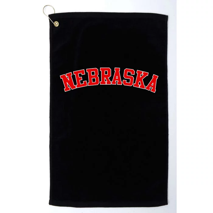 Nebraska Sports Fan Word Logo Football Platinum Collection Golf Towel