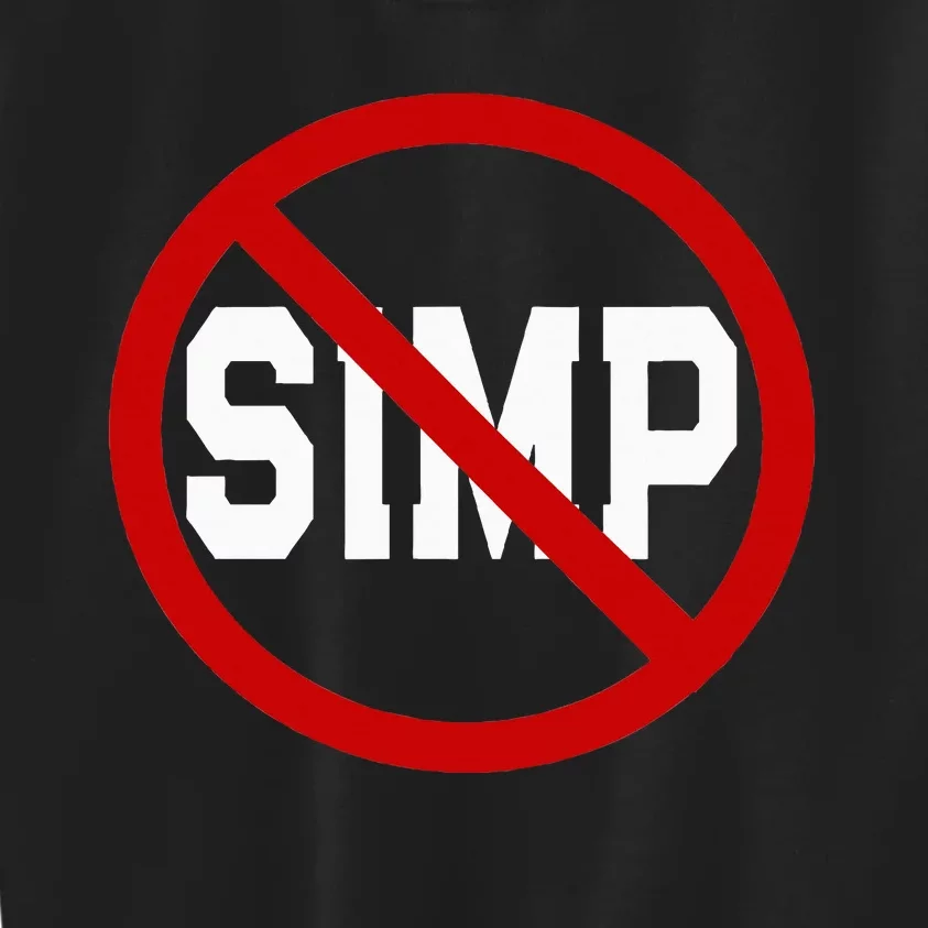 No Simps Funny Novelty Simp Simp Halloween Kids Sweatshirt