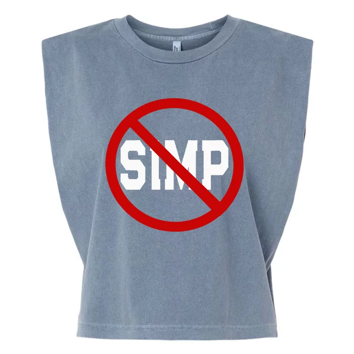 No Simps Funny Novelty Simp Simp Halloween Garment-Dyed Women's Muscle Tee