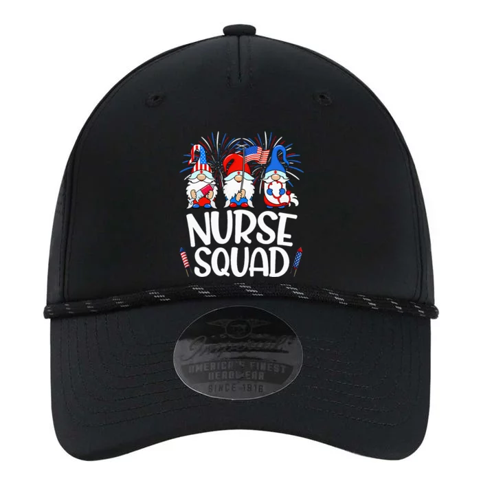 Nurse Squad Gnomes Nurse 4th Of July Stethoscope Performance The Dyno Cap