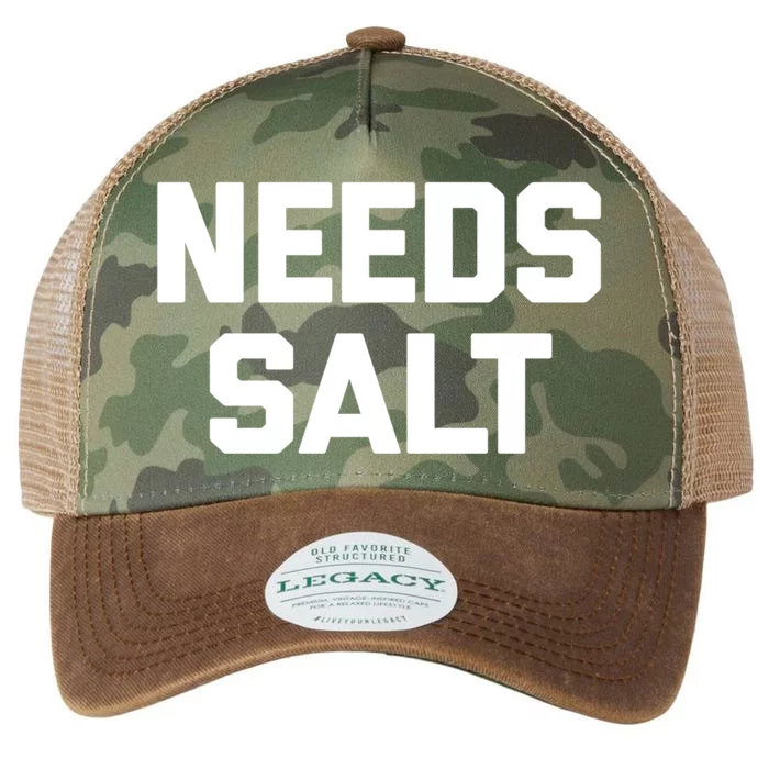 Needs Salt Gift Funny Saying Sarcastic Novelty Humor Food Gift Legacy Tie Dye Trucker Hat