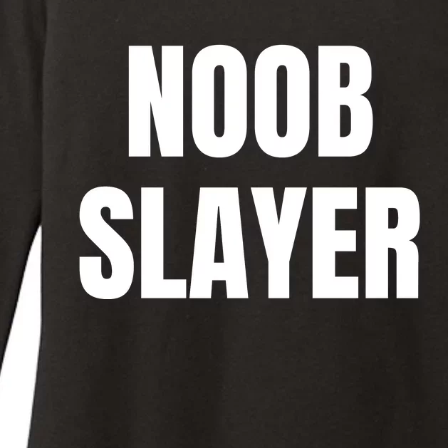 Noob Slayer Gamer Video Games Womens CVC Long Sleeve Shirt