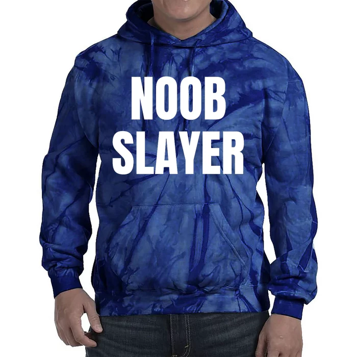 Noob Slayer Gamer Video Games Tie Dye Hoodie