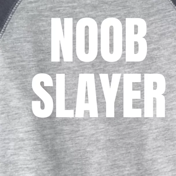 Noob Slayer Gamer Video Games Toddler Fine Jersey T-Shirt