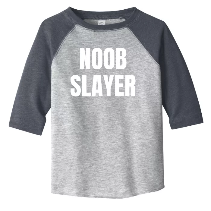 Noob Slayer Gamer Video Games Toddler Fine Jersey T-Shirt