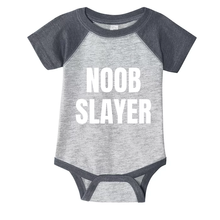 Noob Slayer Gamer Video Games Infant Baby Jersey Bodysuit