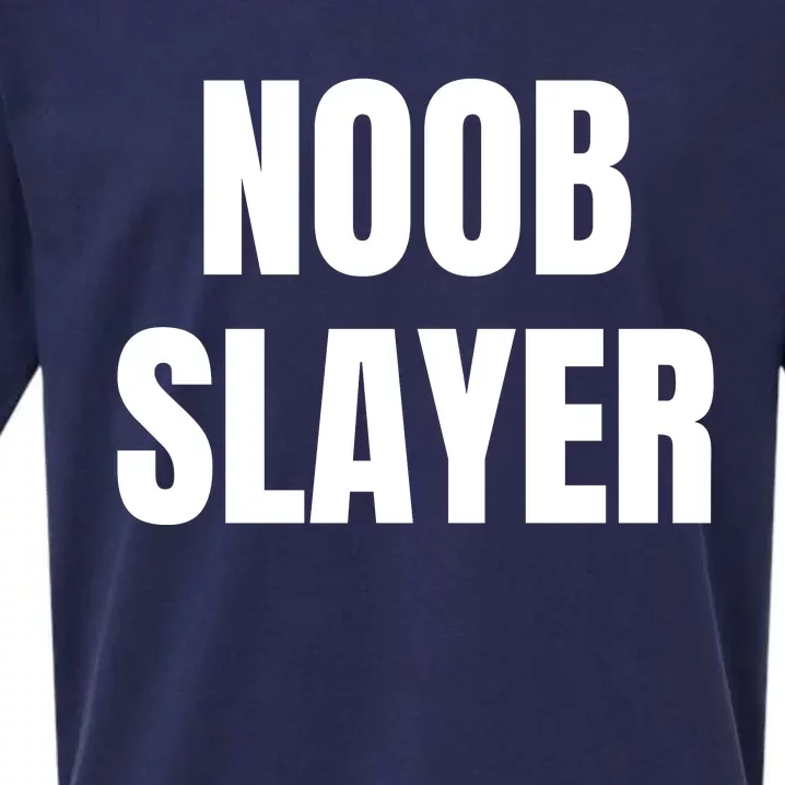 Noob Slayer Gamer Video Games Sueded Cloud Jersey T-Shirt