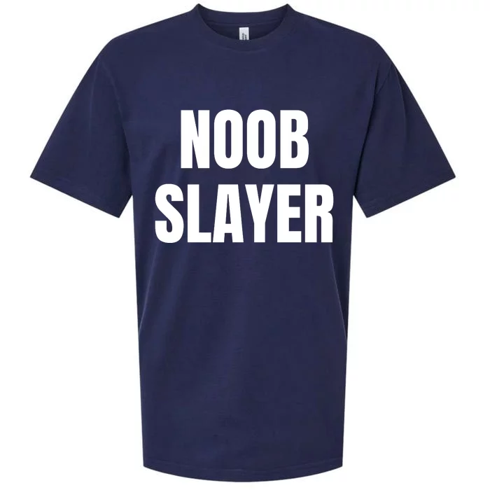 Noob Slayer Gamer Video Games Sueded Cloud Jersey T-Shirt