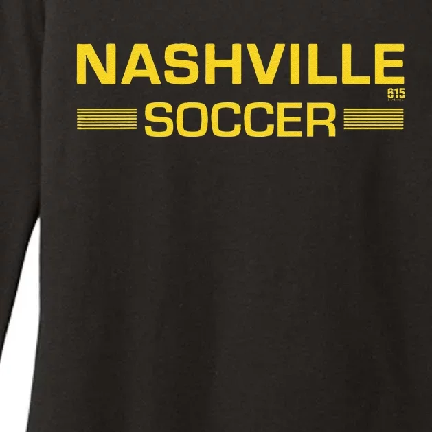 Nashville Soccer Gift Womens CVC Long Sleeve Shirt