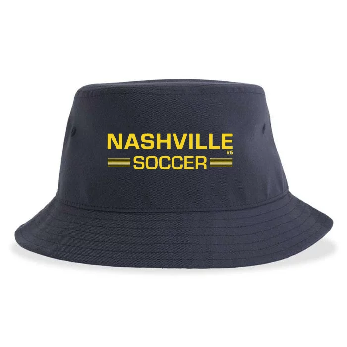 Nashville Soccer Gift Sustainable Bucket Hat