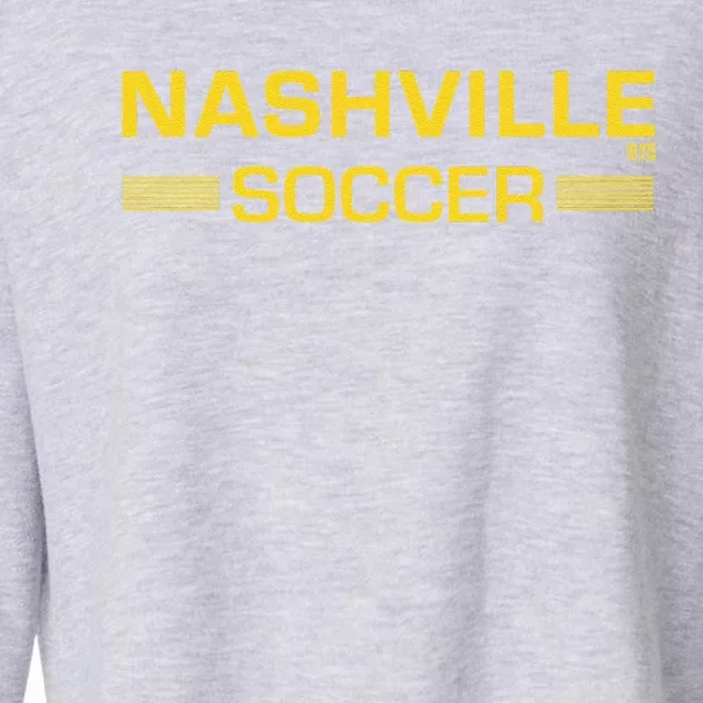 Nashville Soccer Gift Cropped Pullover Crew