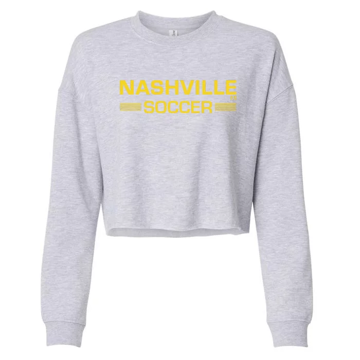 Nashville Soccer Gift Cropped Pullover Crew