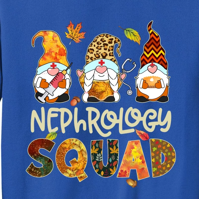 Nephrology Squad Gnome Nurse Thanksgiving Fall Stethoscope Gift Sweatshirt