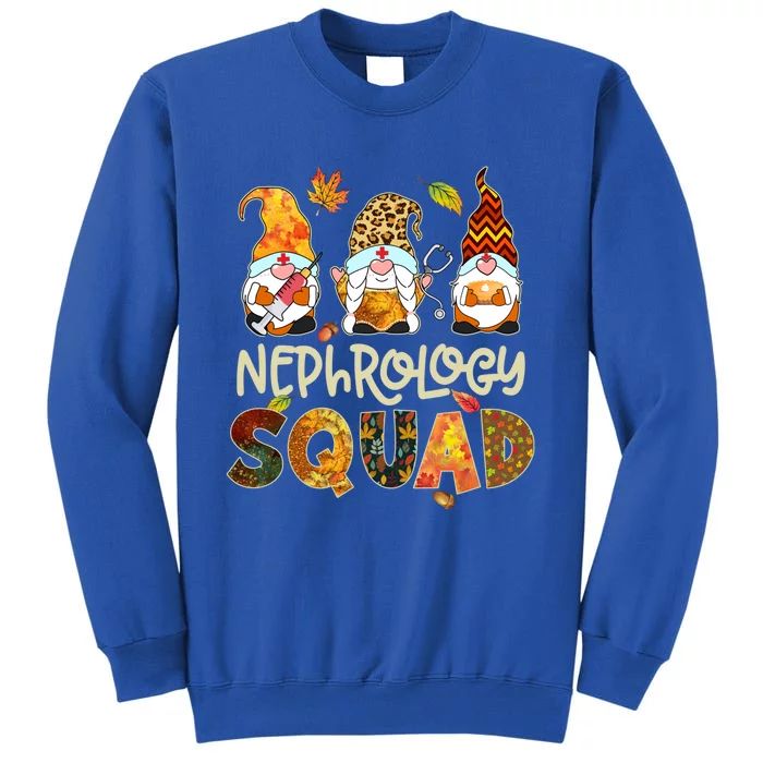 Nephrology Squad Gnome Nurse Thanksgiving Fall Stethoscope Gift Sweatshirt