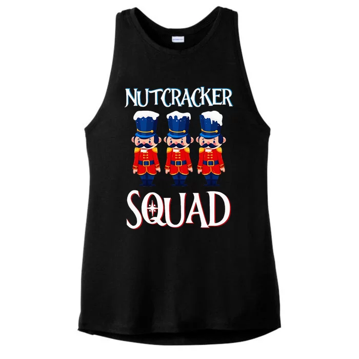 Nutcracker Squad Holiday Nutcracker Ballet Xmas Ladies Tri-Blend Wicking Tank