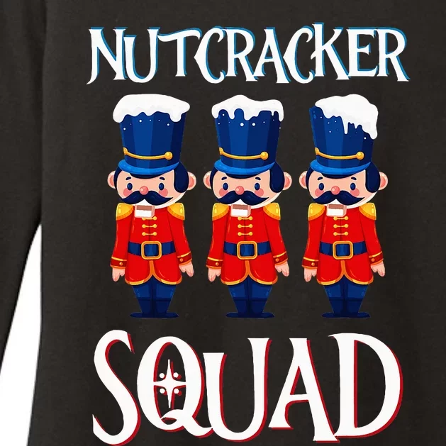 Nutcracker Squad Holiday Nutcracker Ballet Xmas Womens CVC Long Sleeve Shirt