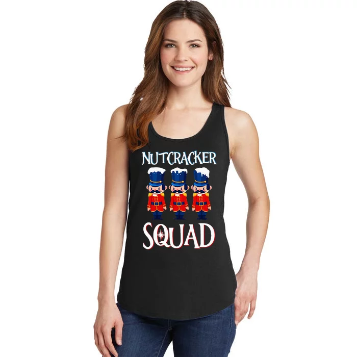 Nutcracker Squad Holiday Nutcracker Ballet Xmas Ladies Essential Tank